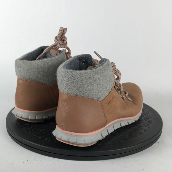 Cole Haan ZeroGrand Suede Hiker Boot Leather Pink Rose W14073 Women’s Size 7 - Picture 5 of 12